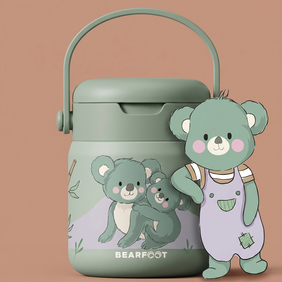 Kinder roestvrijstalen thermische container - Koala Sabei
