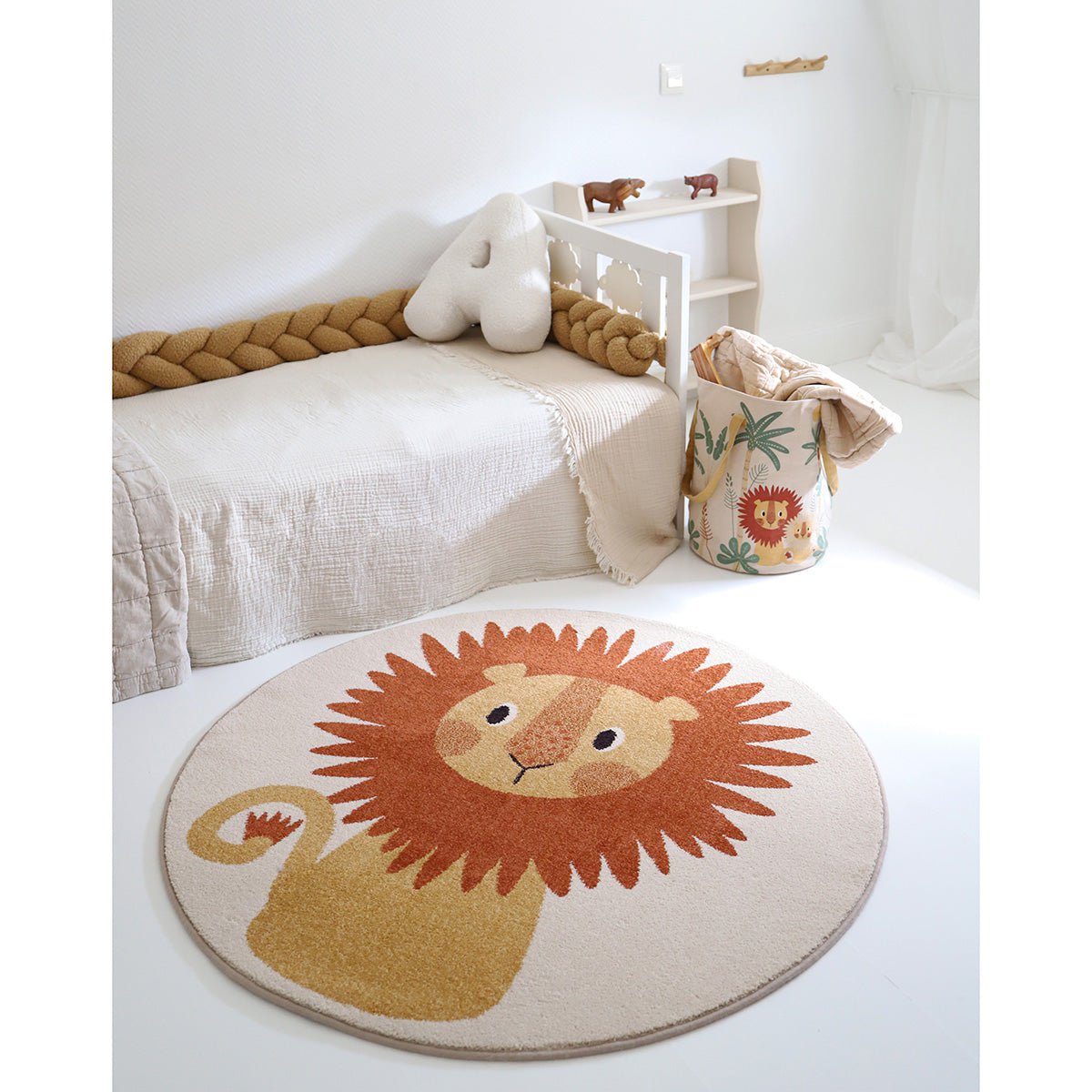 Round Children Tapijt Small Lion Tiaggo