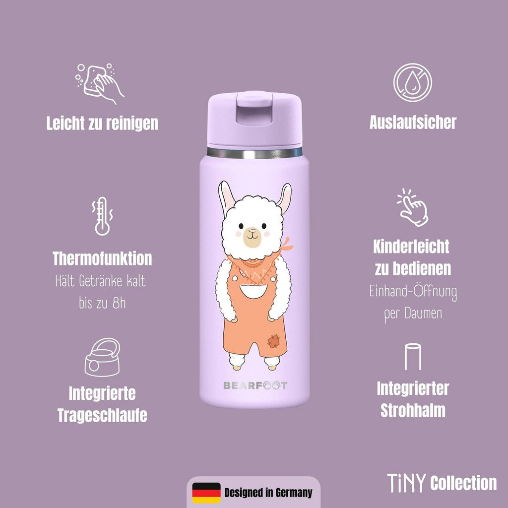 TINY Thermo Kinderdrinkfles RVS - Lama