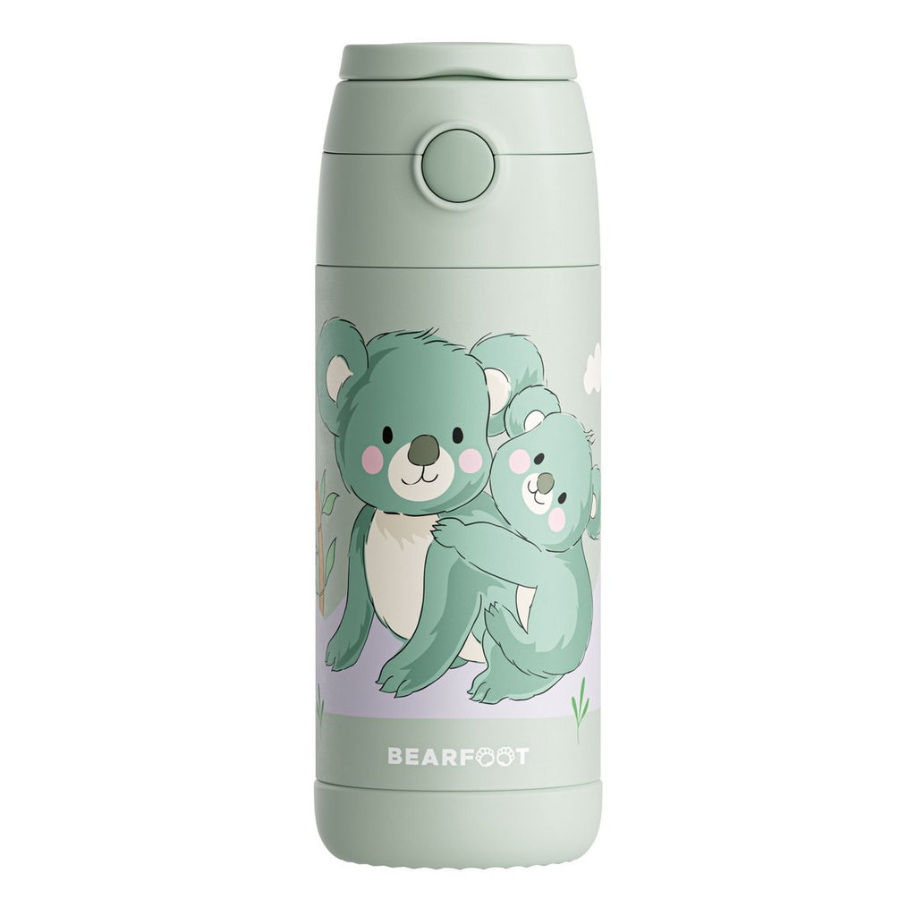 Thermo kinderdrinkfles RVS - Koala groen