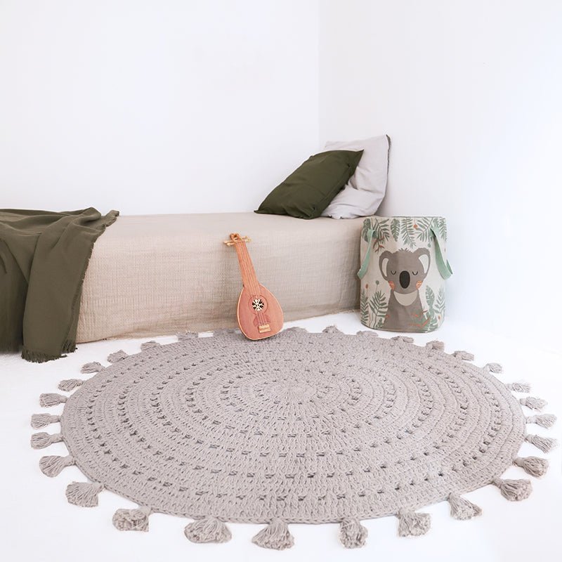 NILA PEARL GREY gehaakt kinderkleed