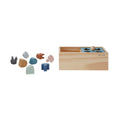 Houten puzzel box blauw