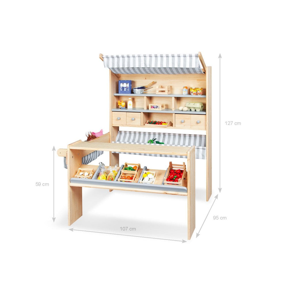 Pinolino Marktstand Lucy – Grijs
