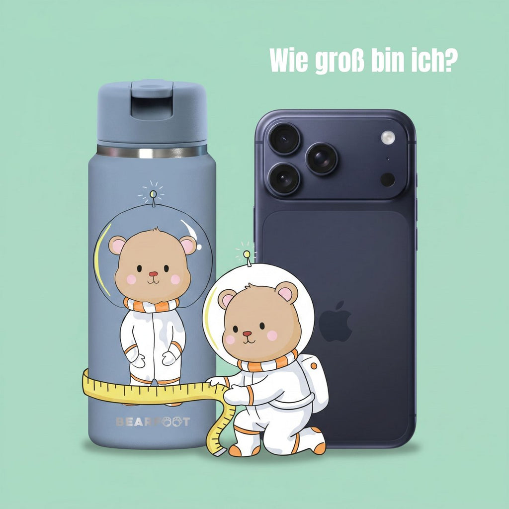 TINY Thermo kinderdrinkfles RVS - Astro Beer blauw