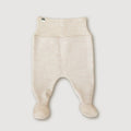 Broek van wolfleece op voet - Haver