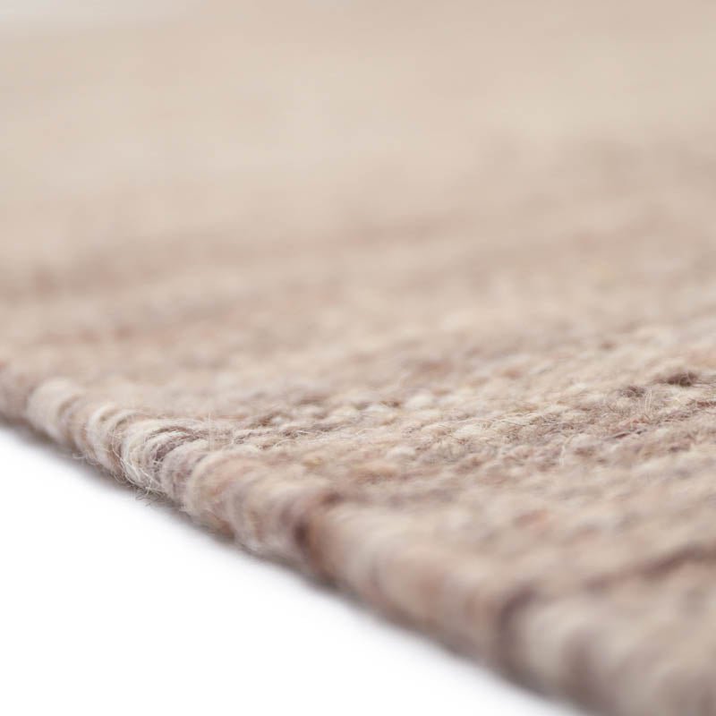 LHENA BRUN ROSE M eigentijds wollen vloerkleed