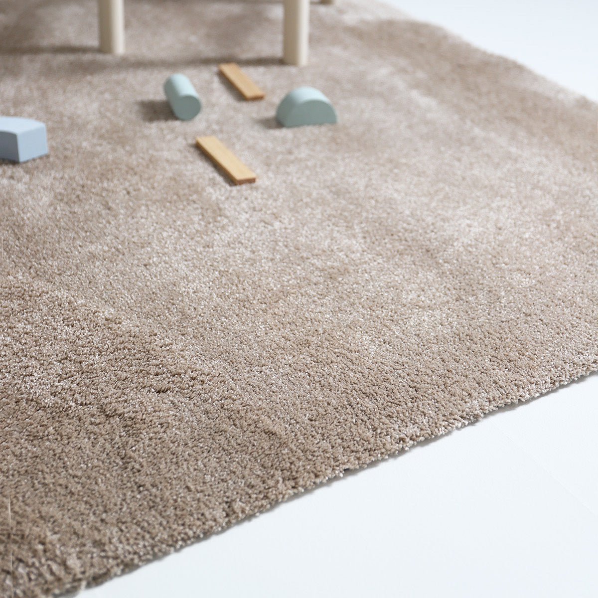 Machinewasbaar vloerkleed effen ETICO SABLE S