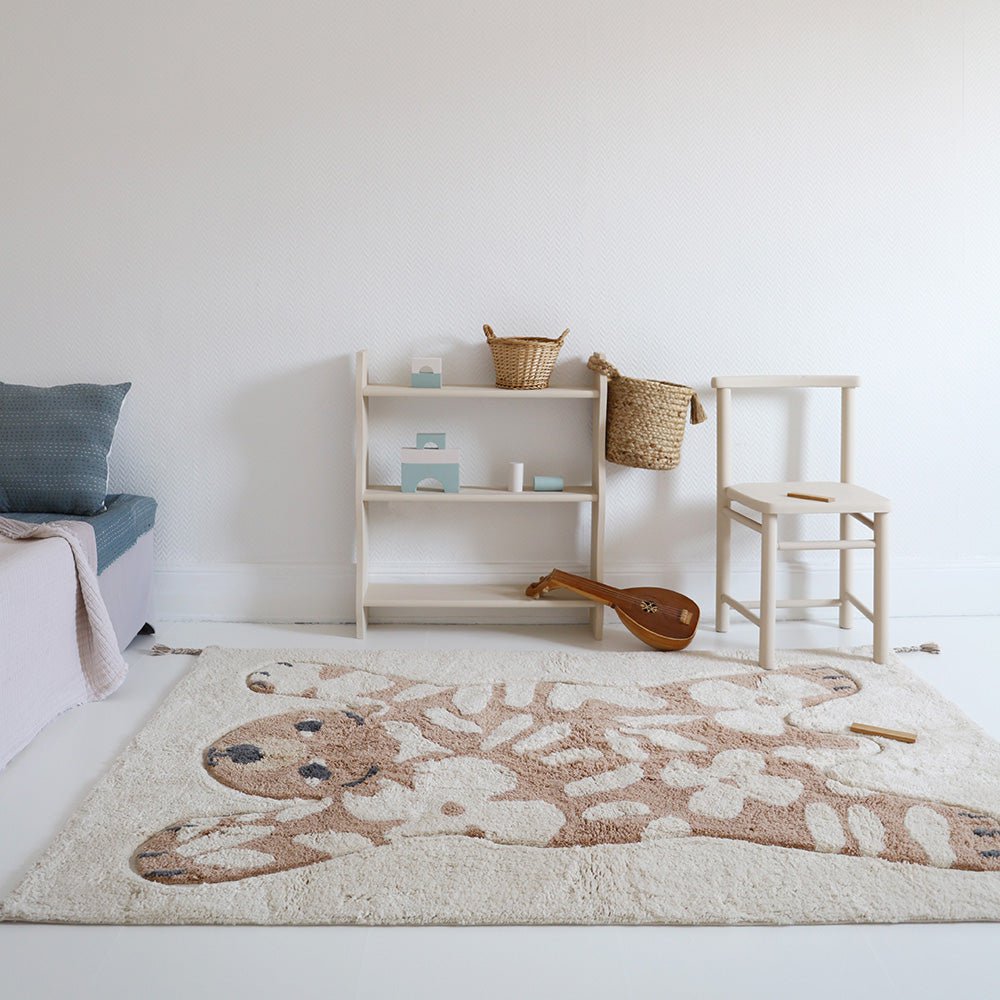 FLOWERBEAR wasbaar katoenen kindervloerkleed 100x150