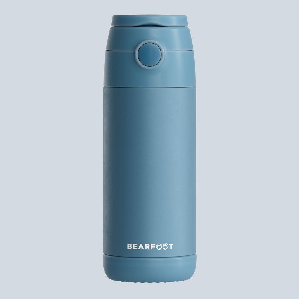 Thermo kinderdrinkfles RVS - blauw