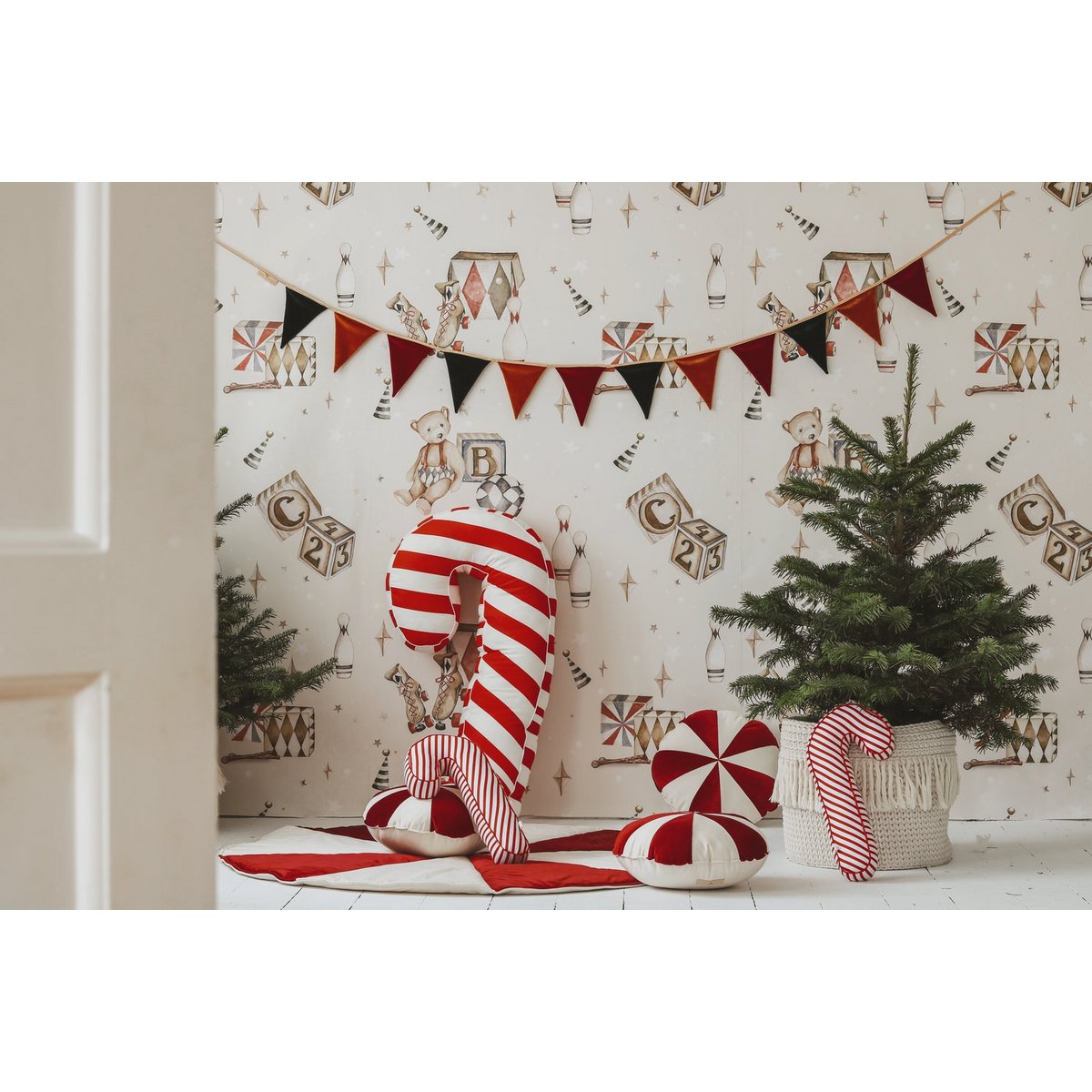 Moi Mili Ronde Speelmat Candy – Rood