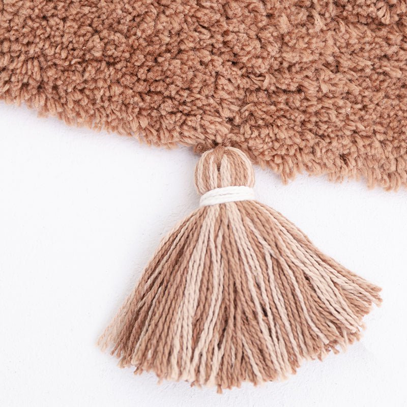 YVA bohemian kindertapijt met pompons