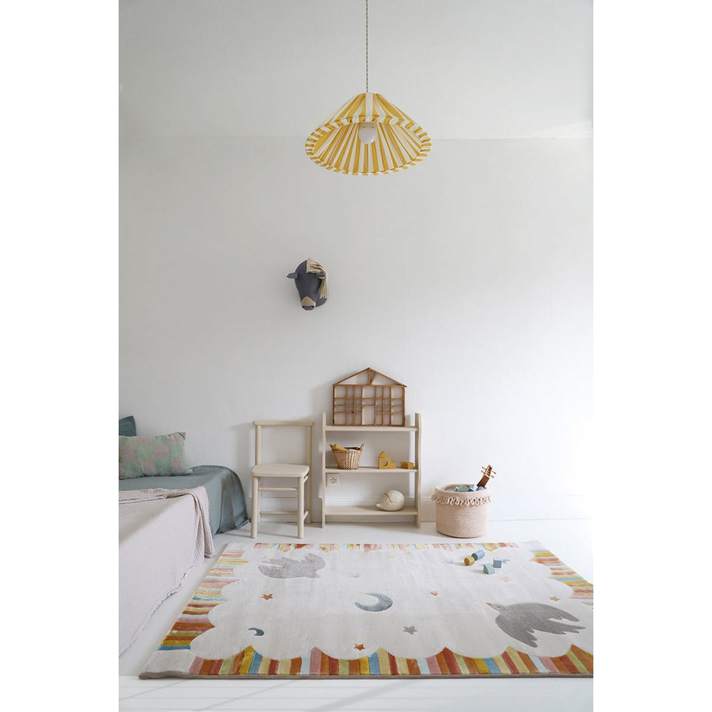 Veelkleurige kinderkamer tapijt dancing birds