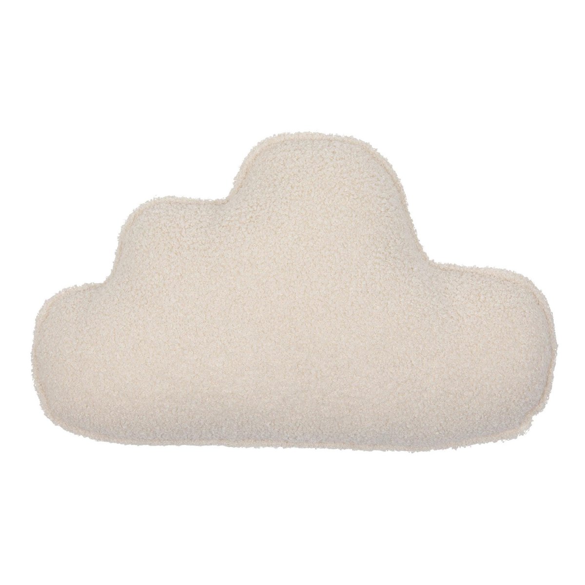 Moi Mili Bouclé Sierkussen Wolk – Wit