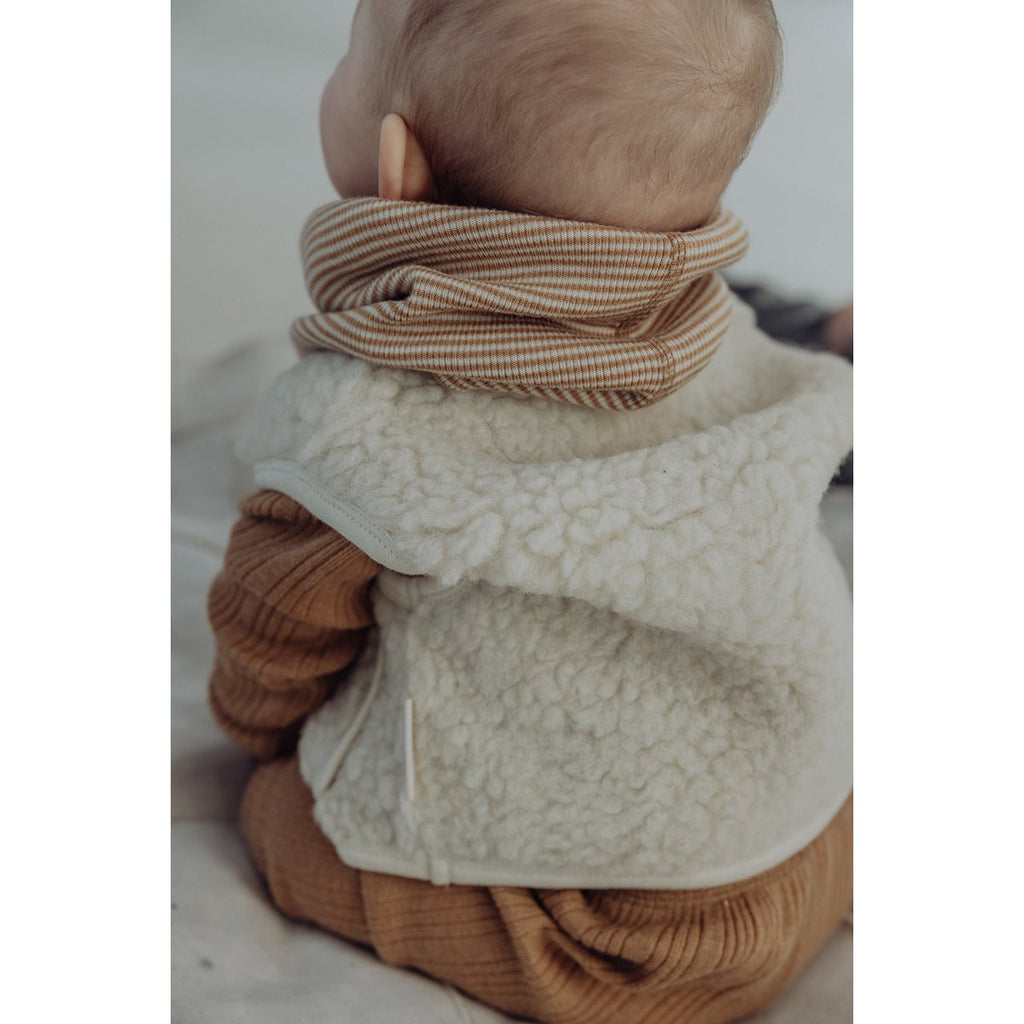 Wollen sherpavest - Melk