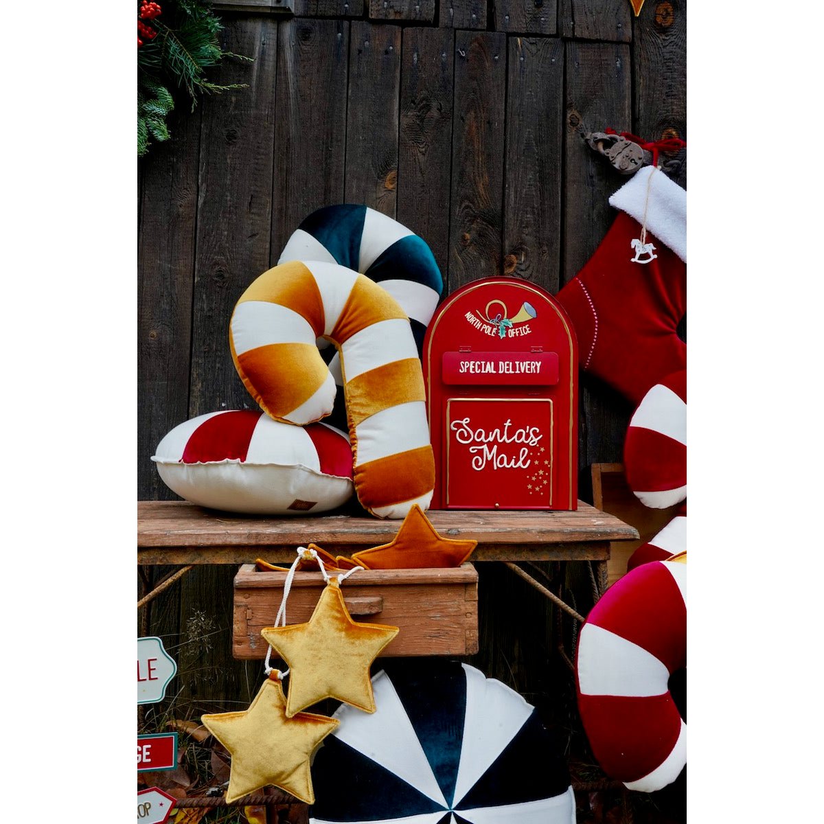 Moi Mili Sierkussen Candycane – Goud