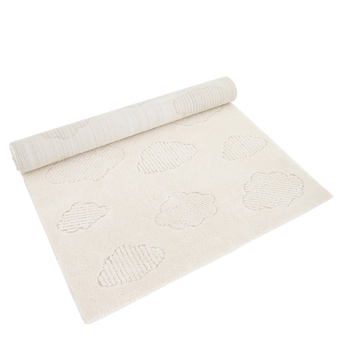 Kindervloerkleed kleine toon-op-toon wolken NOUBY S
