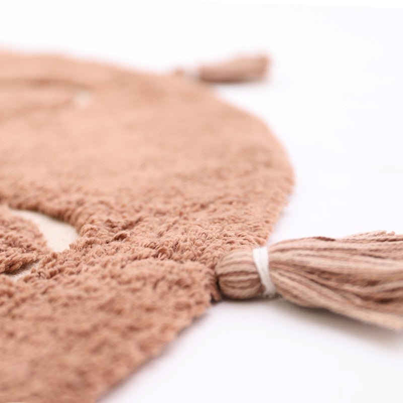 YVA bohemian kindertapijt met pompons