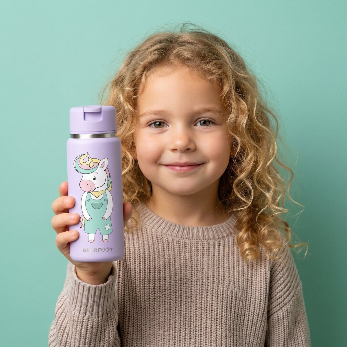 TINY Thermo kinderdrinkfles RVS - eenhoorn
