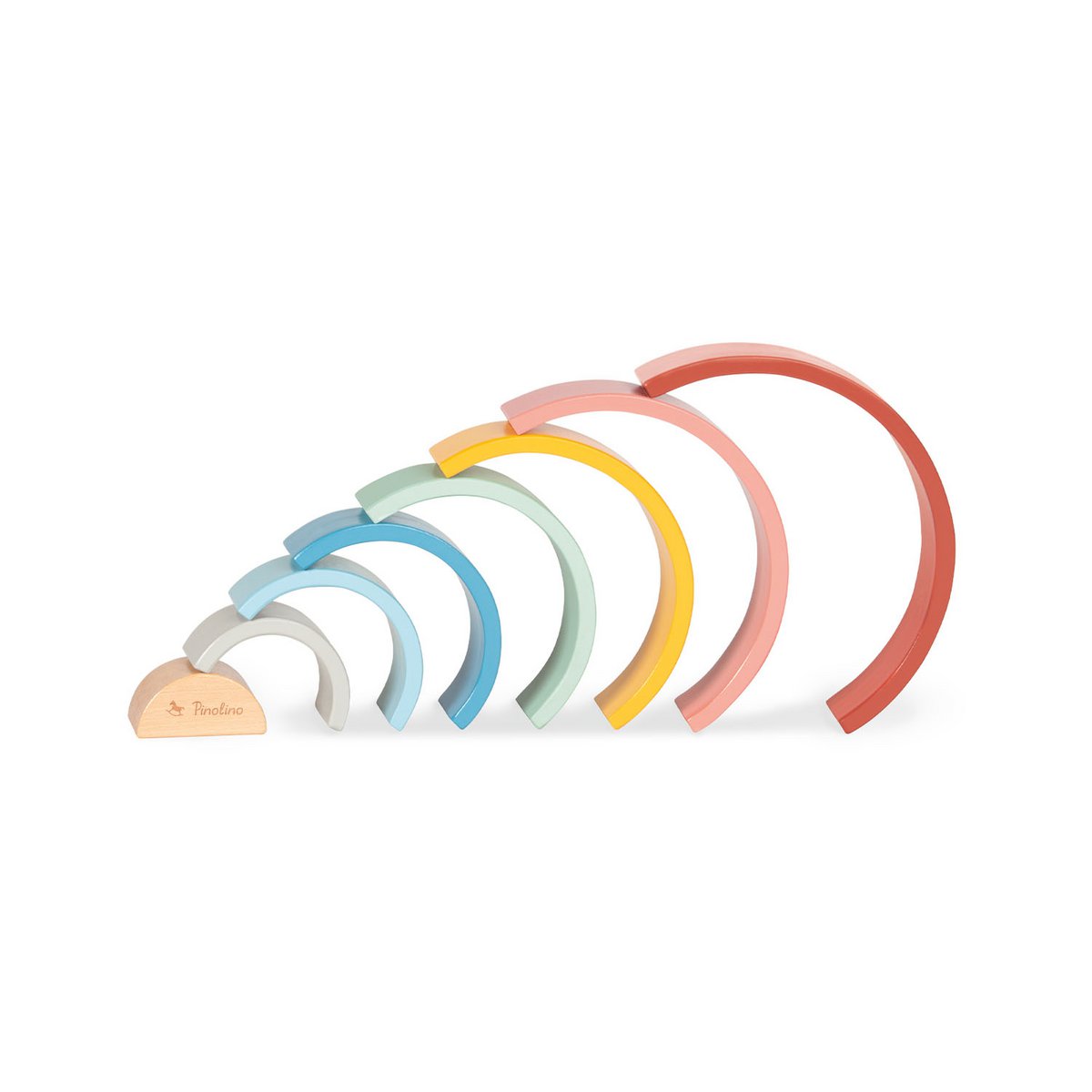 Houten stapel regenboog Ruby