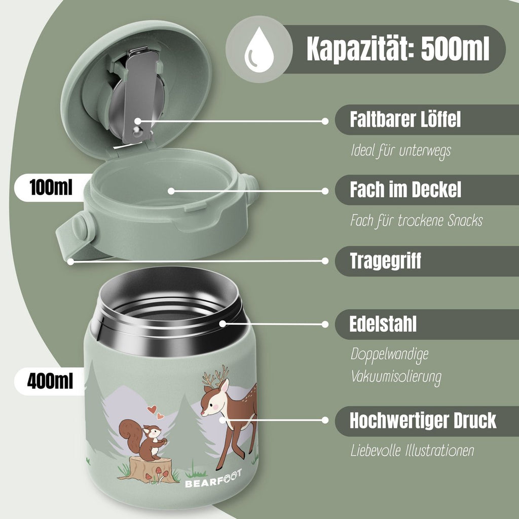Thermocontainer kinder RVS - Hert Sabei