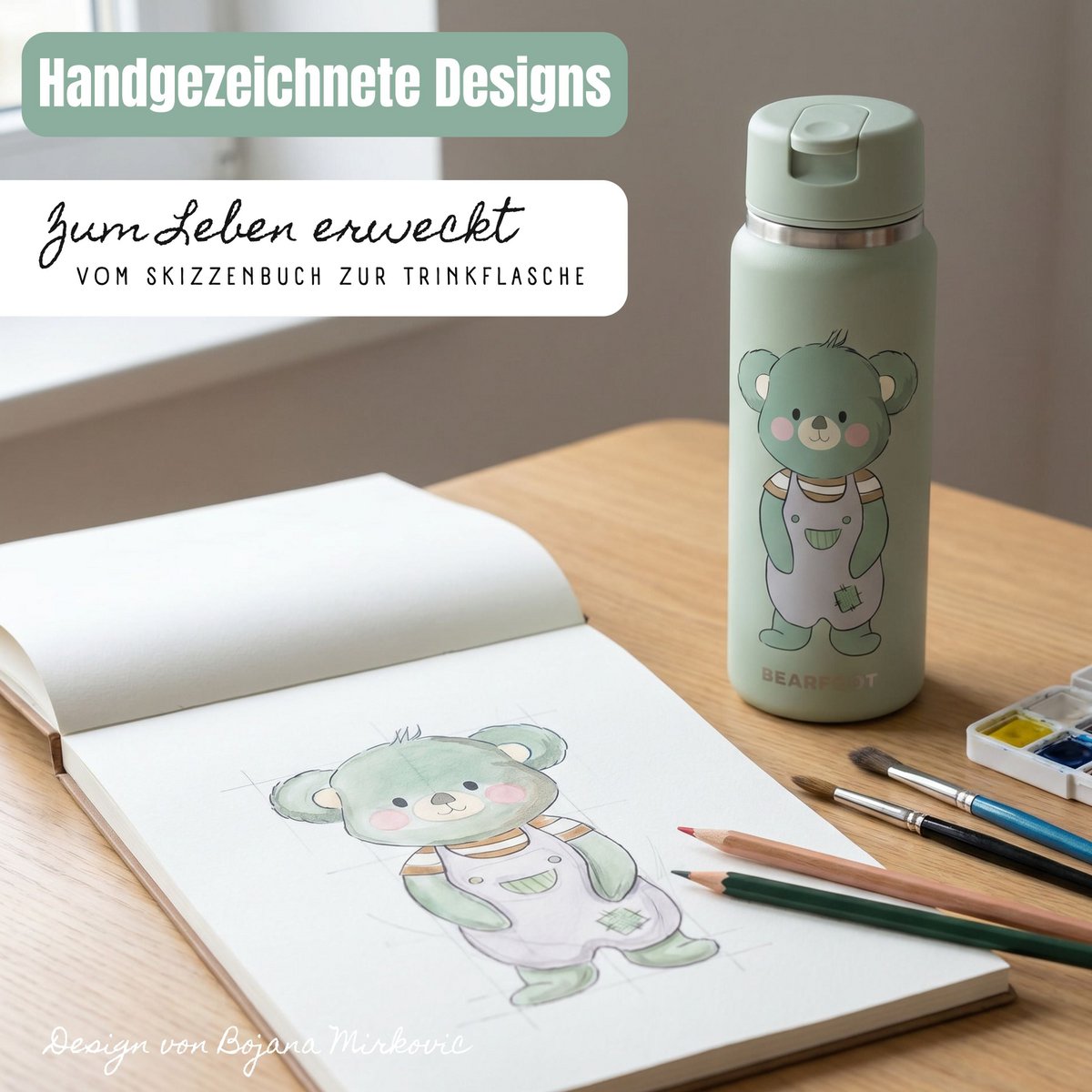 TINY Thermo kinderdrinkfles RVS - Koala