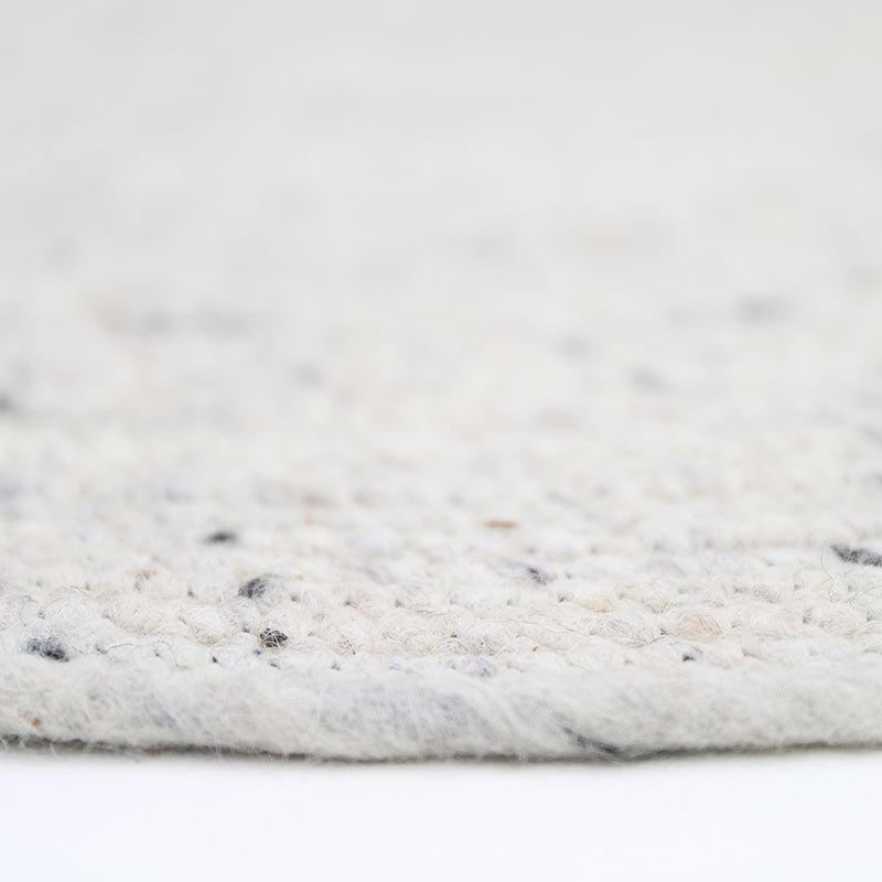 Rond vilten wollen vloerkleed NEETHU NATURAL S