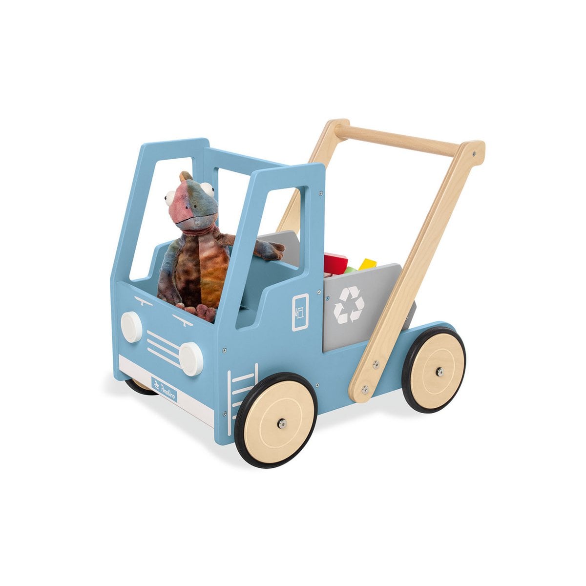 Houten Recycle Truck loopwagen