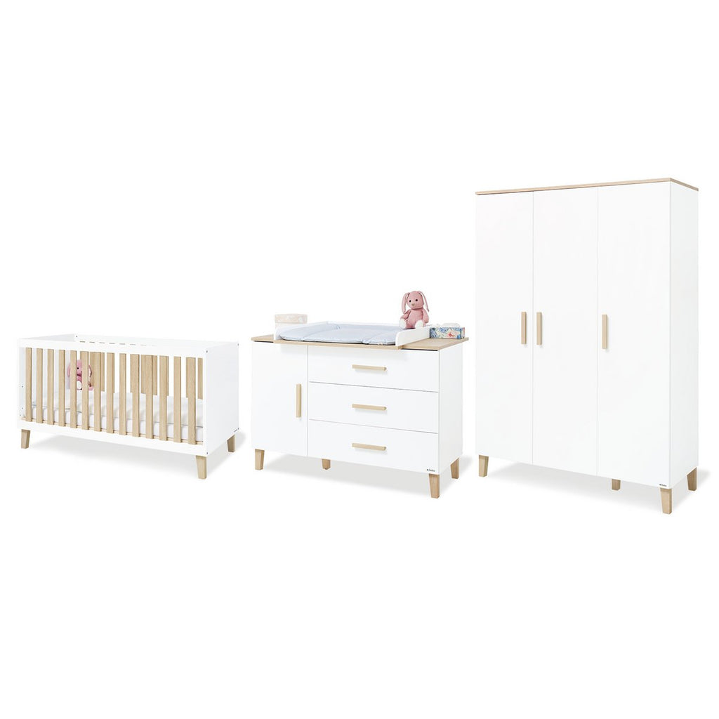 Pinolino Kinderkamer Lumi – 3-delig – Extra Breed + Grote Kledingkast