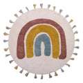 RAINBOW regenboog kindertapijt met pompons
