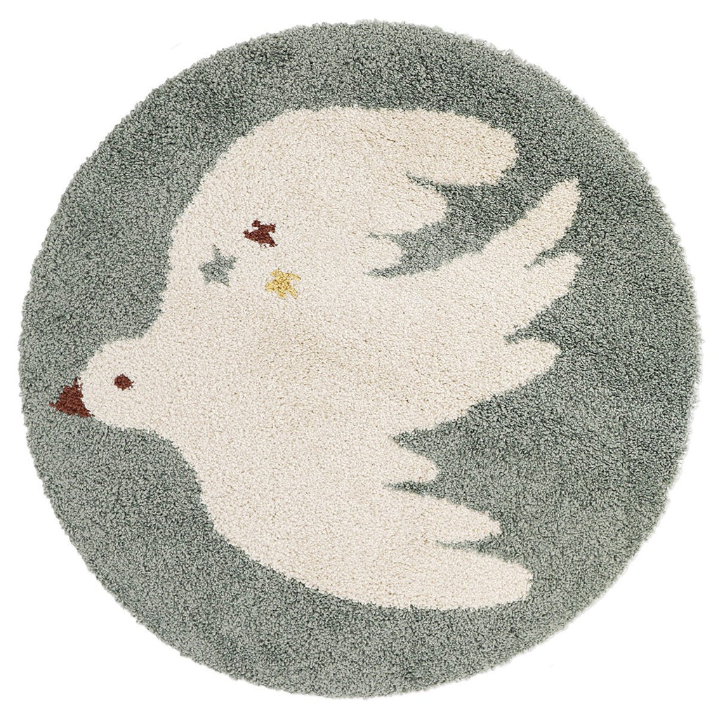Small Bird Bird Bohemian Bird Aqua Bird Tapijt