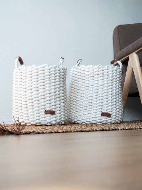 Kidsdepot manden Korbo L - wit