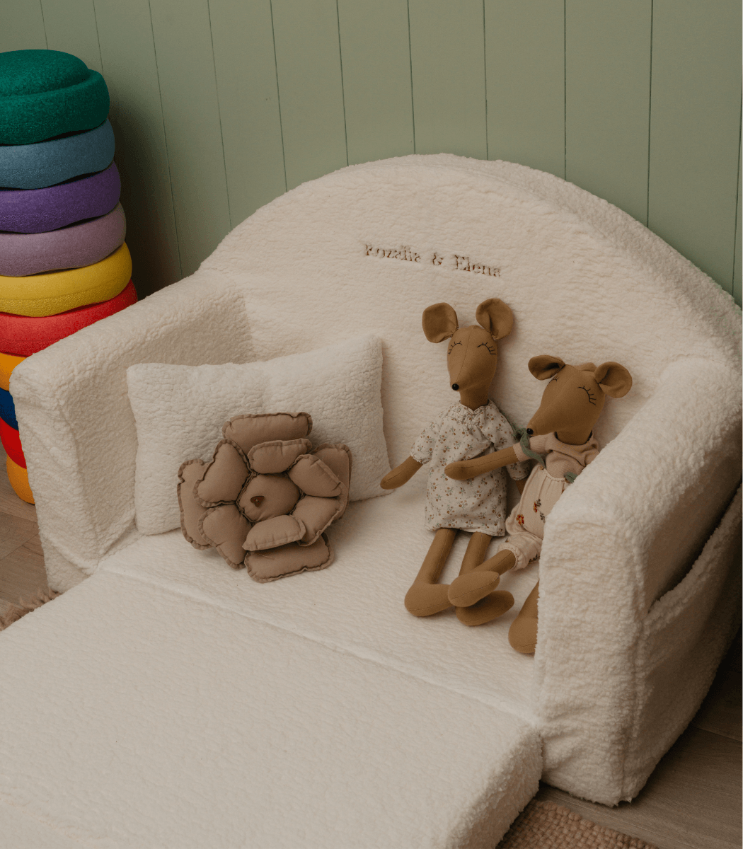 Gepersonaliseerde teddy fauteuil wit