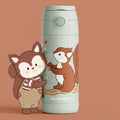 Thermo kinderdrinkfles RVS - eekhoorngroen