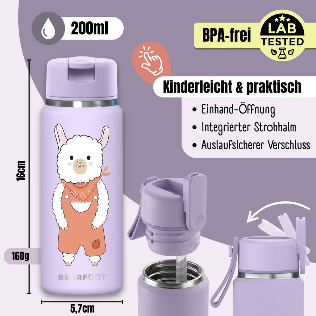 TINY Thermo Kinderdrinkfles RVS - Lama
