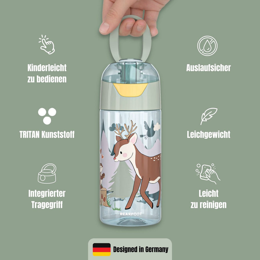 Kinderwaterfles, lichte waterfles - hert zeg