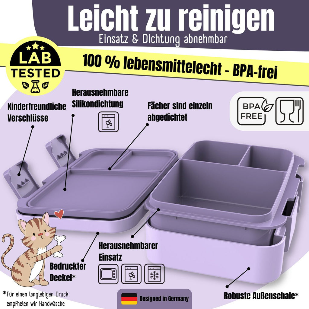 Leaf kan met ventilatoren, licht en lek -proof - paars