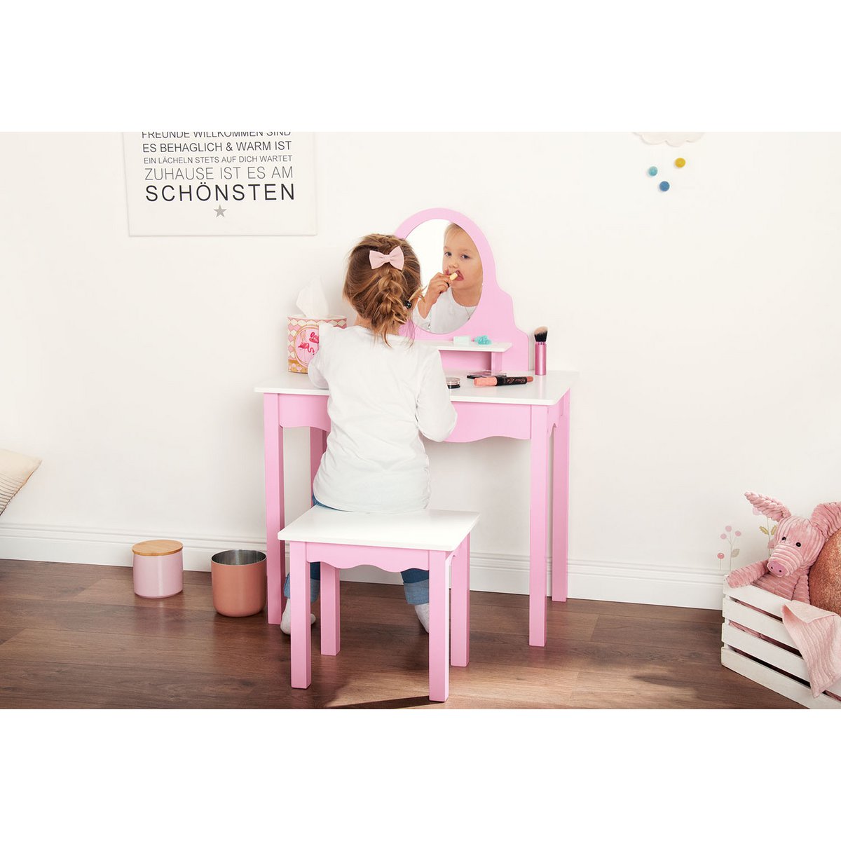 Pinolino Kinderschminktafel Jasmin met Kruk – 2-delig