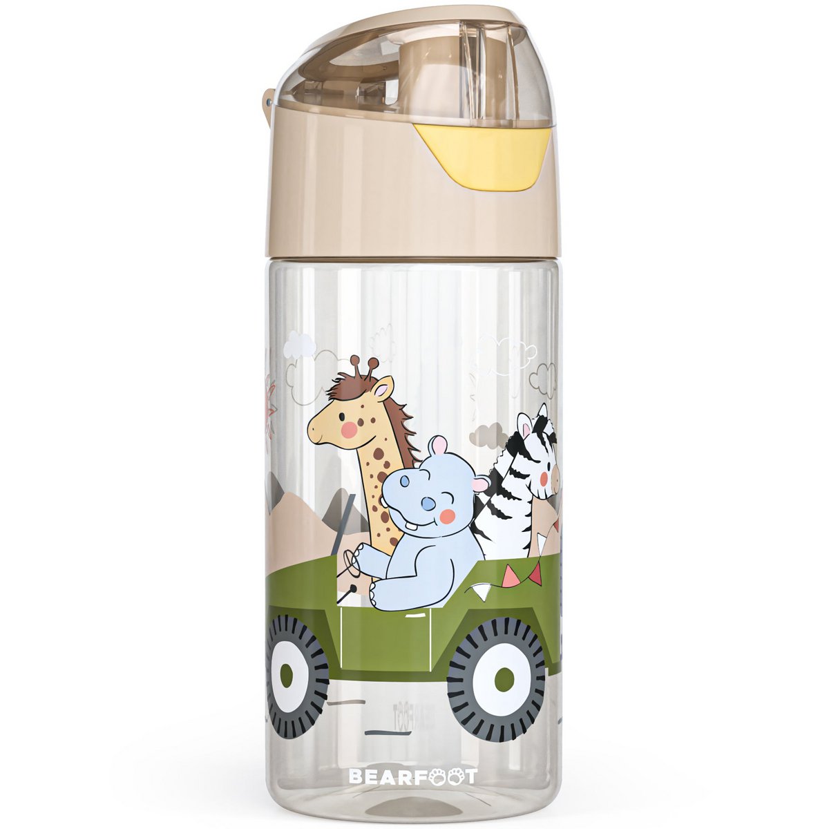 Kinder lichtgewicht waterfles - Safari bruin