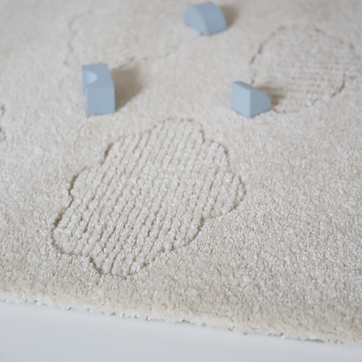 Kindervloerkleed kleine toon-op-toon wolken NOUBY S