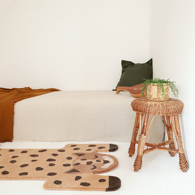 Nattiot KUMAKO leopard vloerkleed 90x125