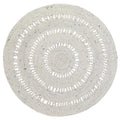 Round Openwork gezellige wollen tapijt Bibek Natural M