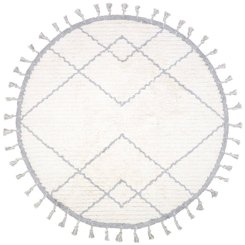 COME NATURAL GREY rond kindertapijt
