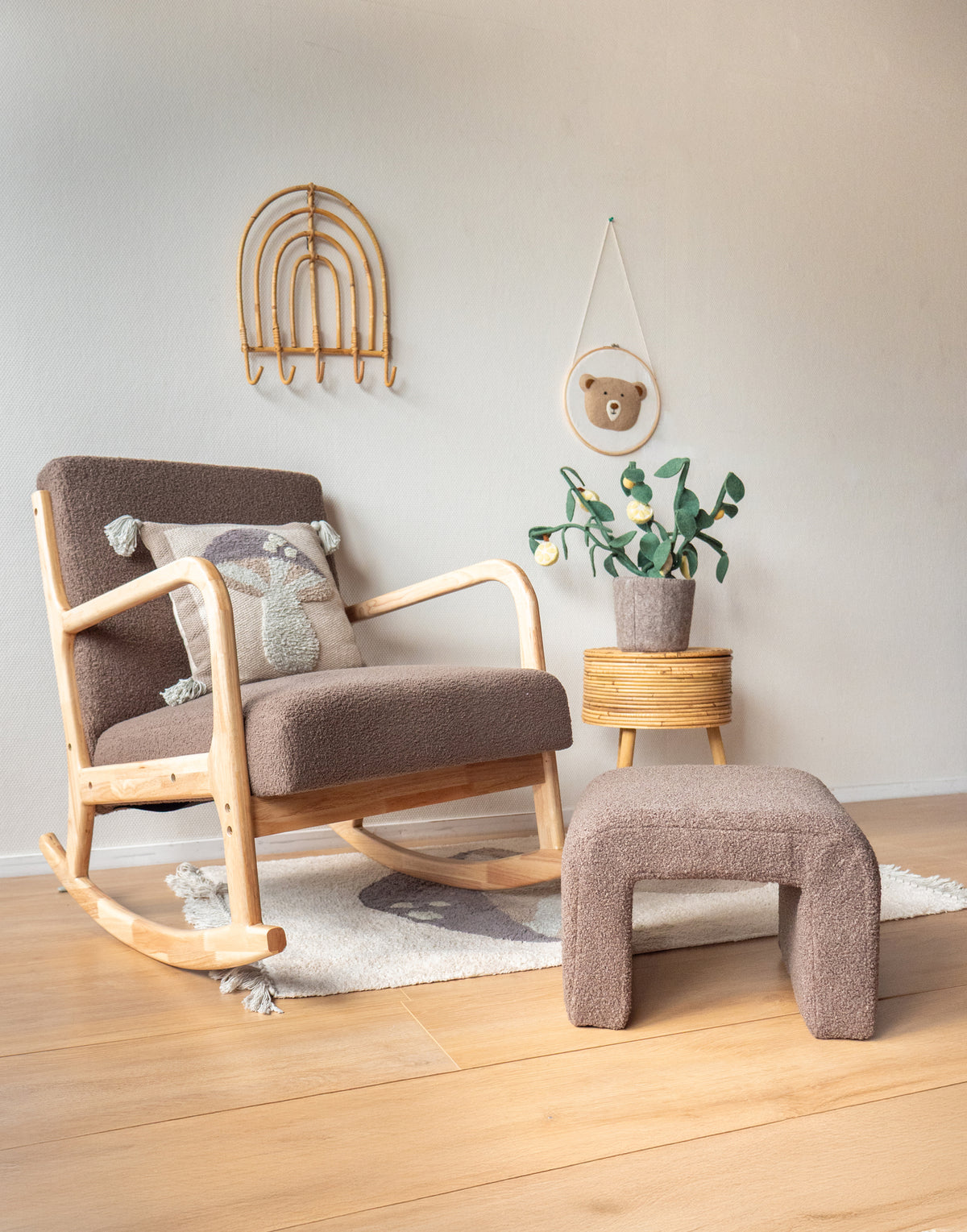 Kidsdepot voetenbank Alba - taupe
