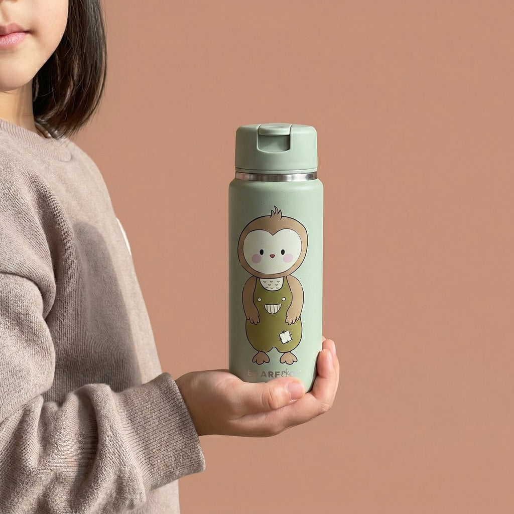 TINY Thermo kinderdrinkfles RVS - uil