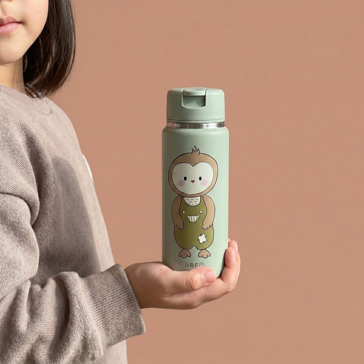 TINY Thermo kinderdrinkfles RVS - uil