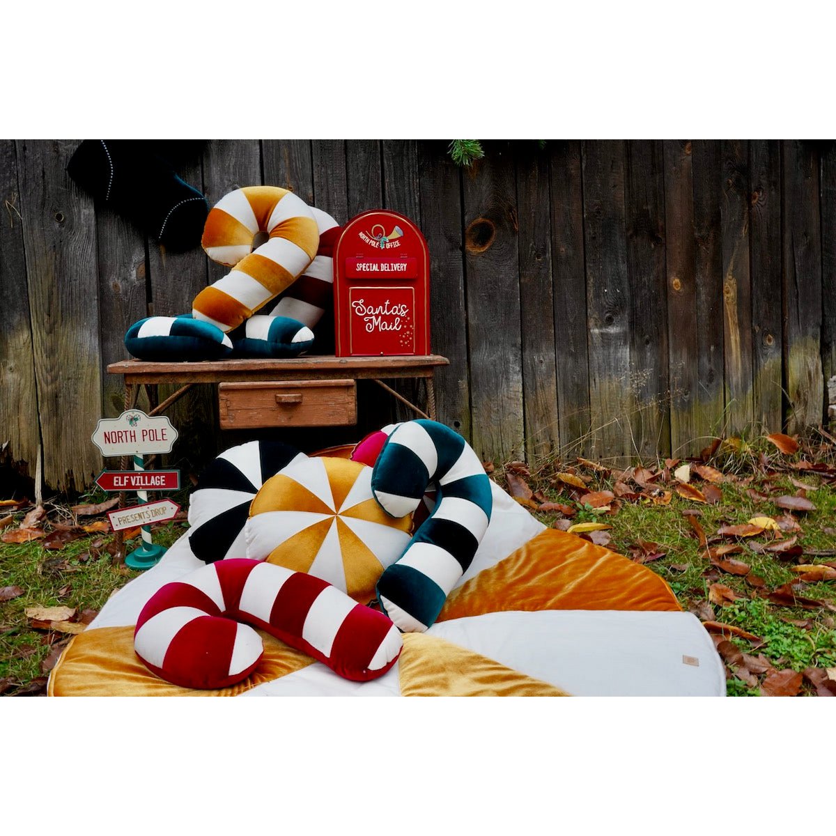 Moi Mili Sierkussen Candycane  – Rood