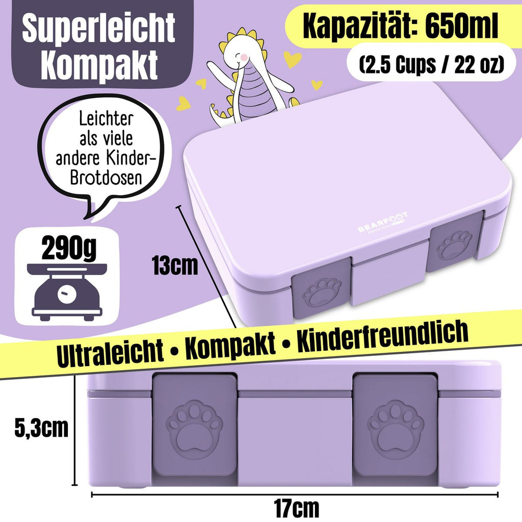 Leaf kan met ventilatoren, licht en lek -proof - paars
