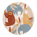 Nattiot Jungle Sunrise Vloerkleed - Rond - Tijger & Luiaard