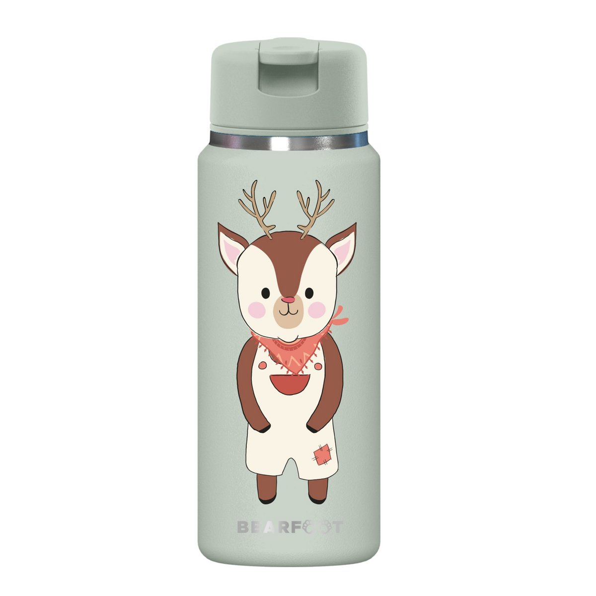 TINY Thermo Kinderdrinkfles RVS - Hert