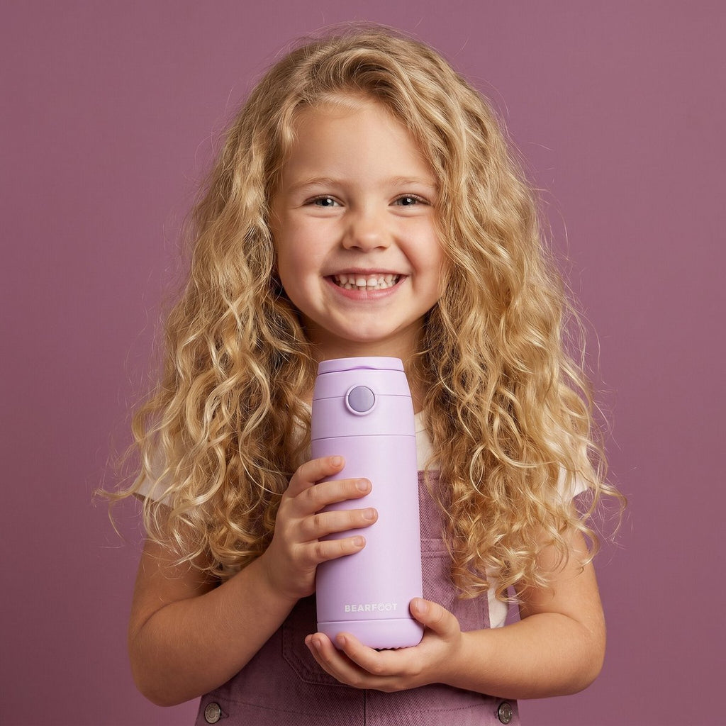 Thermo kinderdrinkfles RVS - paars